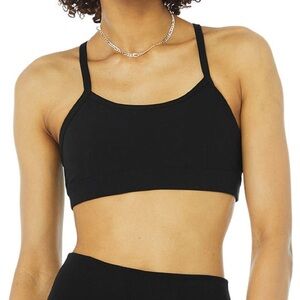 Alo Yoga Alosoft Gratitude Bra, Size Large, Black